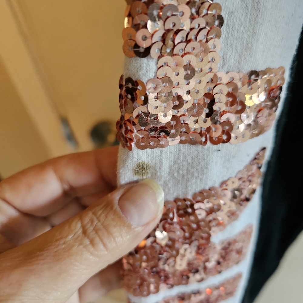 Victoria Secret Pink sequined sweat suit. Sweatshirt is small pants xs. - Picture 6 of 16